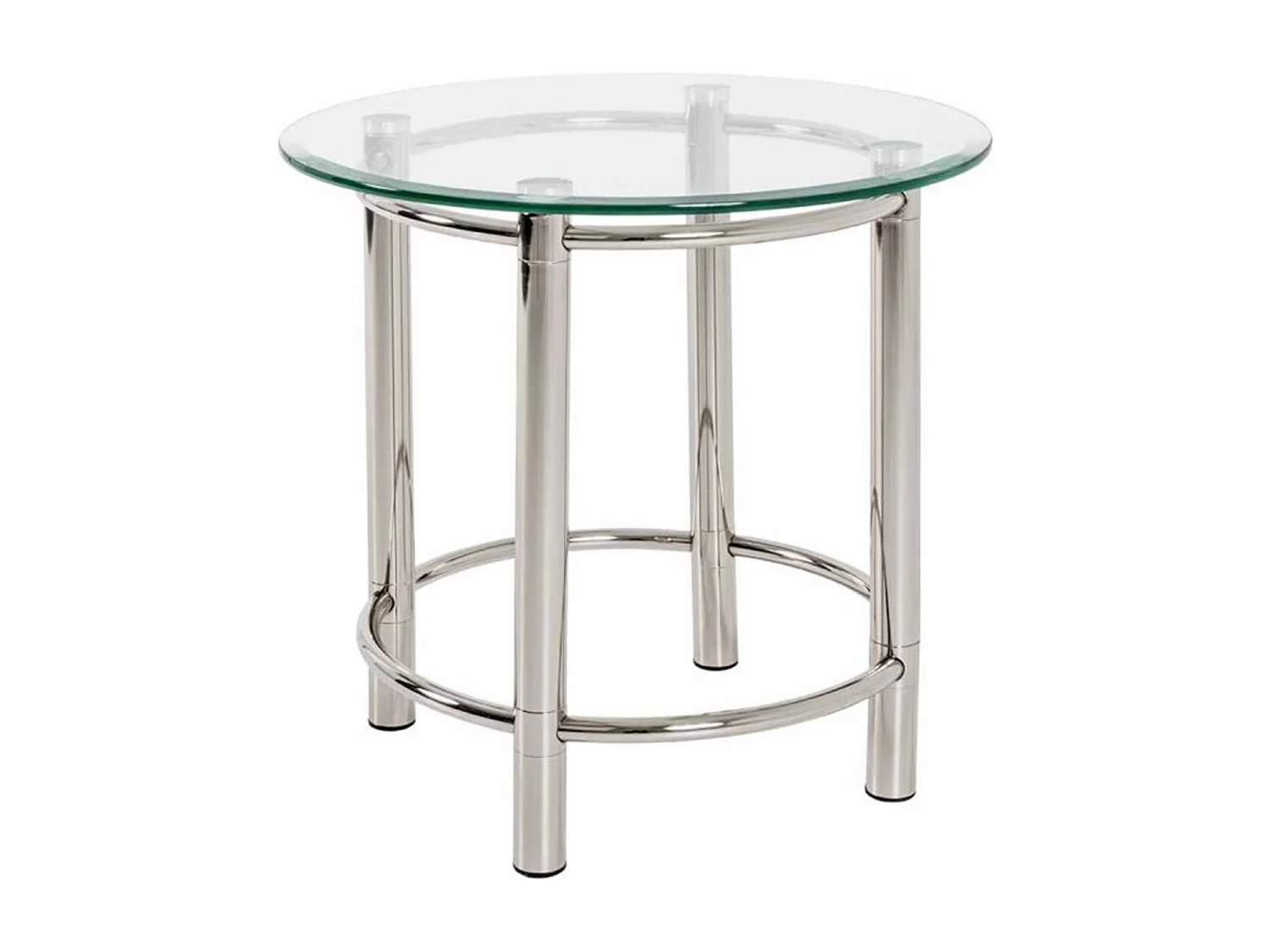 Table d'Appoint Design "Fygas" 55cm Argent