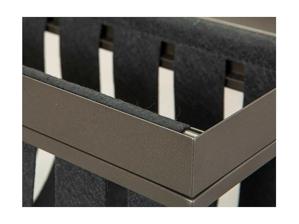 Table d'Appoint Design "Porte-Magazine" 40cm Gris