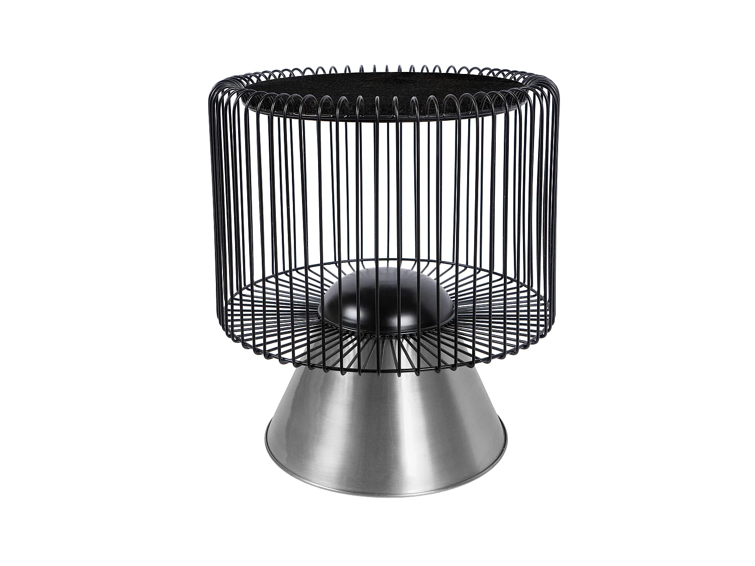 Table d'Appoint Design "Malibu" 56cm Noir