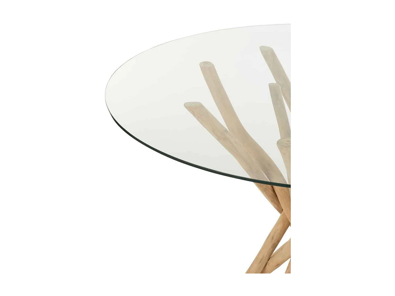 Table à Manger en Teck "Driftwood" 120cm Naturel