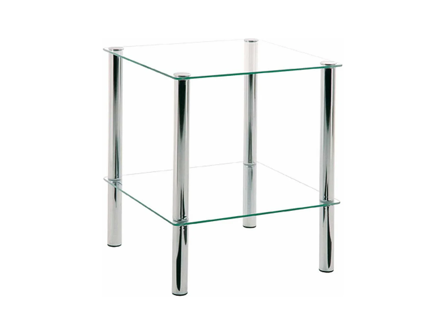 Table d'Appoint en Verre "Eliot" 47cm Transparent