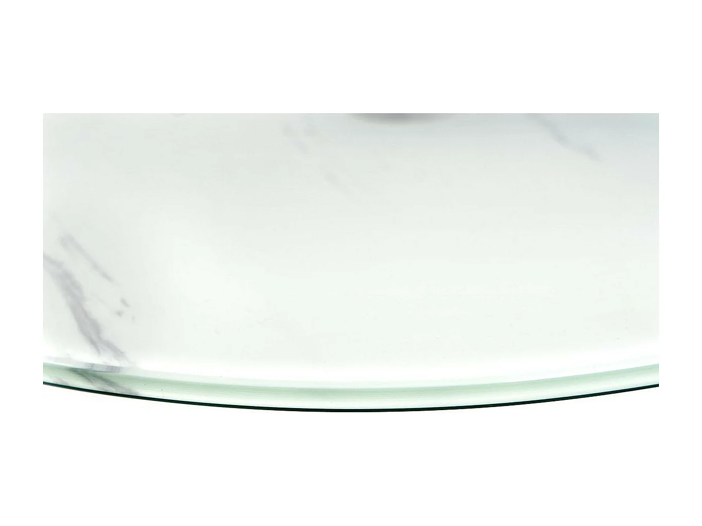 Table d'Appoint Design "Quentin" 53cm Or & Blanc