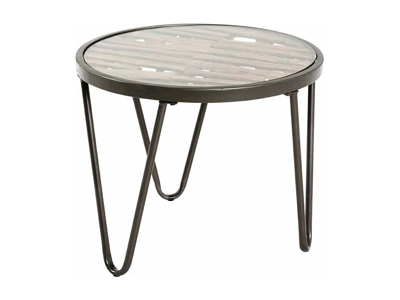 Table d'Appoint Déco "Nepal" 52cm Naturel