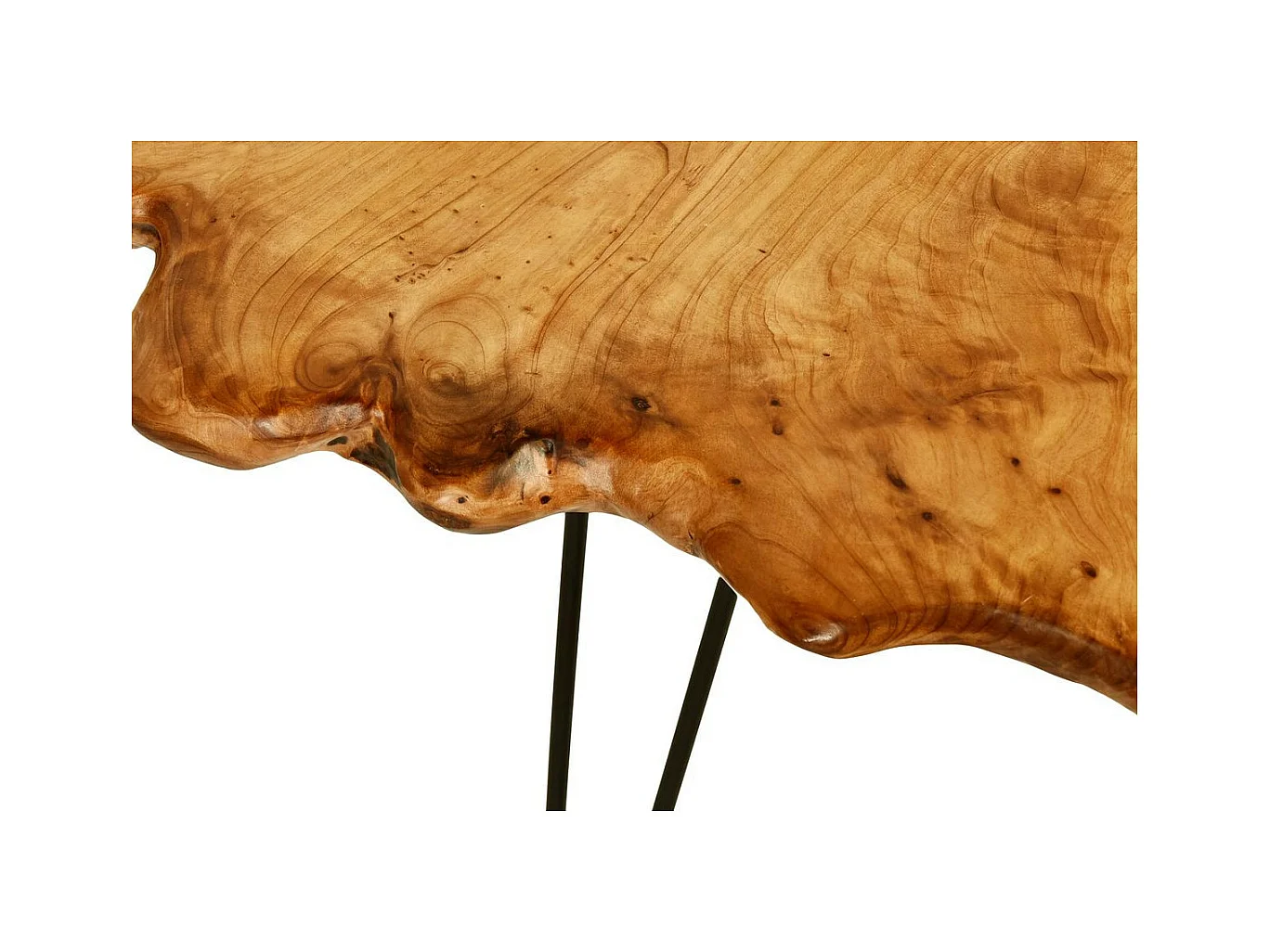 Table d'Appoint en Bois "Woody 410" 60cm Naturel