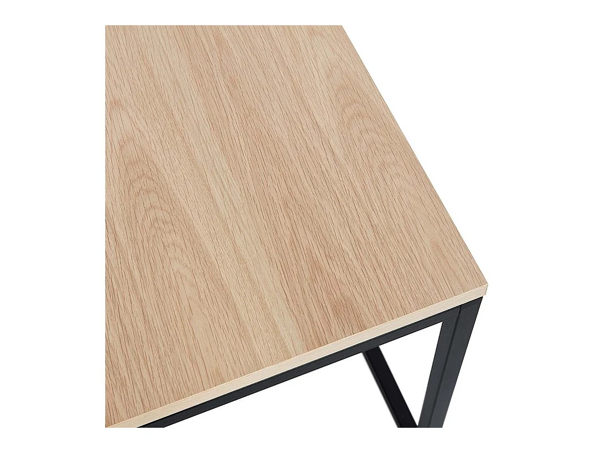 Lot de 2 Tables Gigognes Bois "Lyna" 50cm Naturel