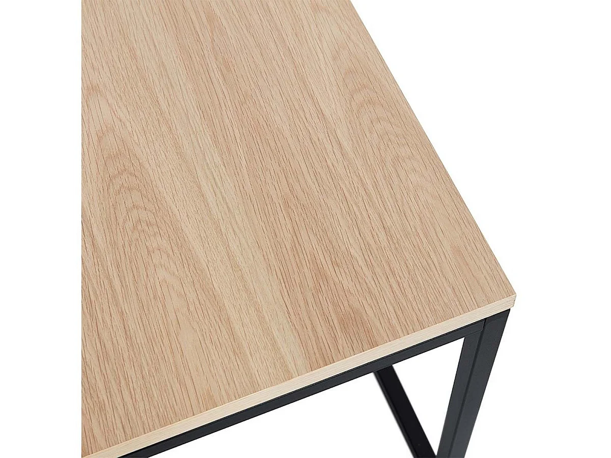 Lot de 2 Tables Gigognes Bois "Lyna" 50cm Naturel