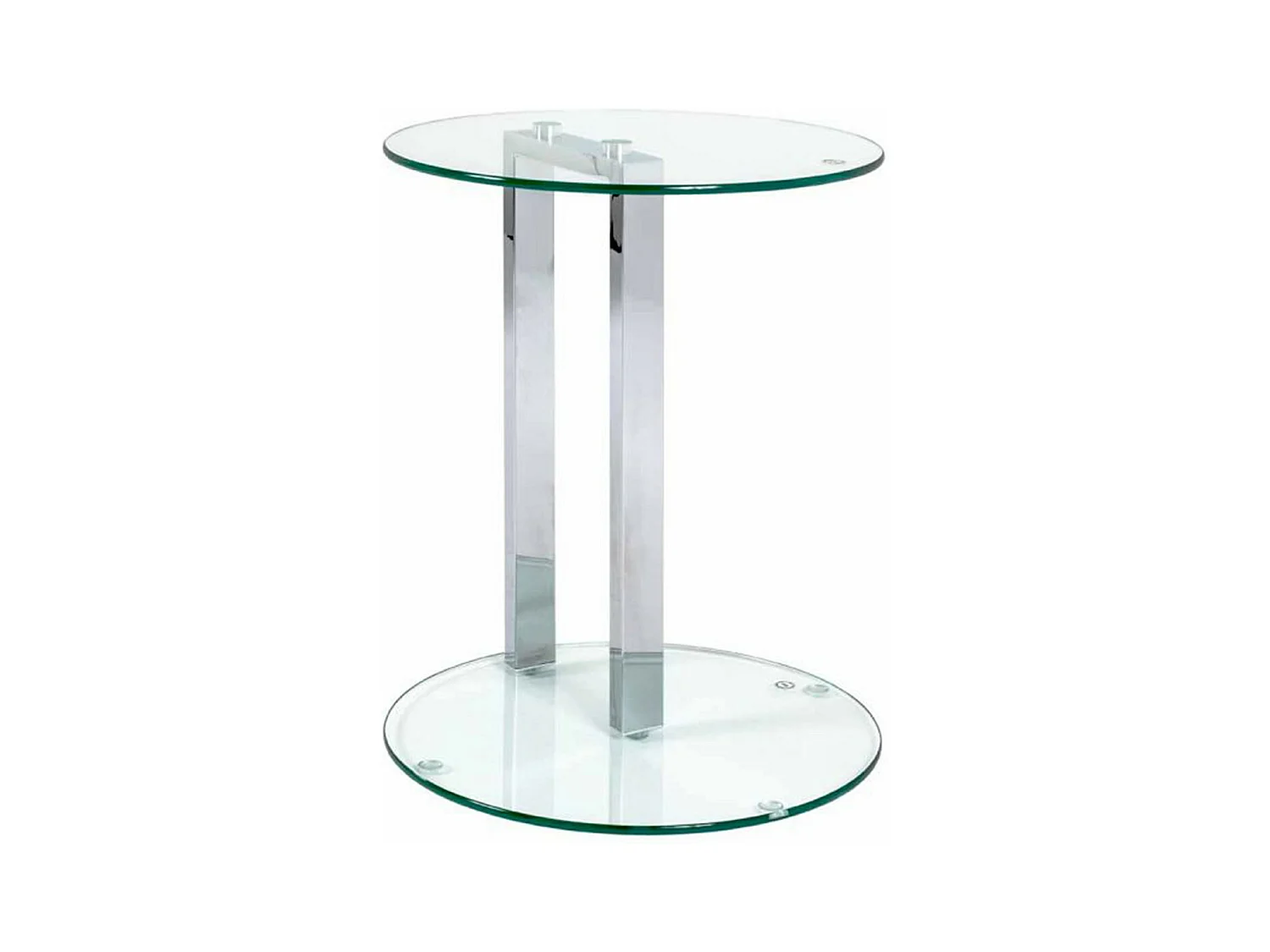 Table d'Appoint Ronde "Antilles" 50cm Transparent