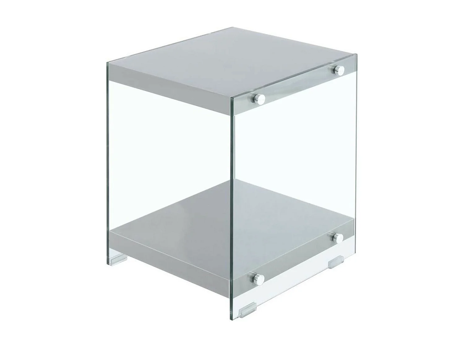 Table d'Appoint en Bois "Elementary" 45cm Gris