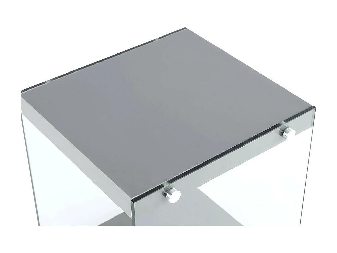 Table d'Appoint en Bois "Elementary" 45cm Gris