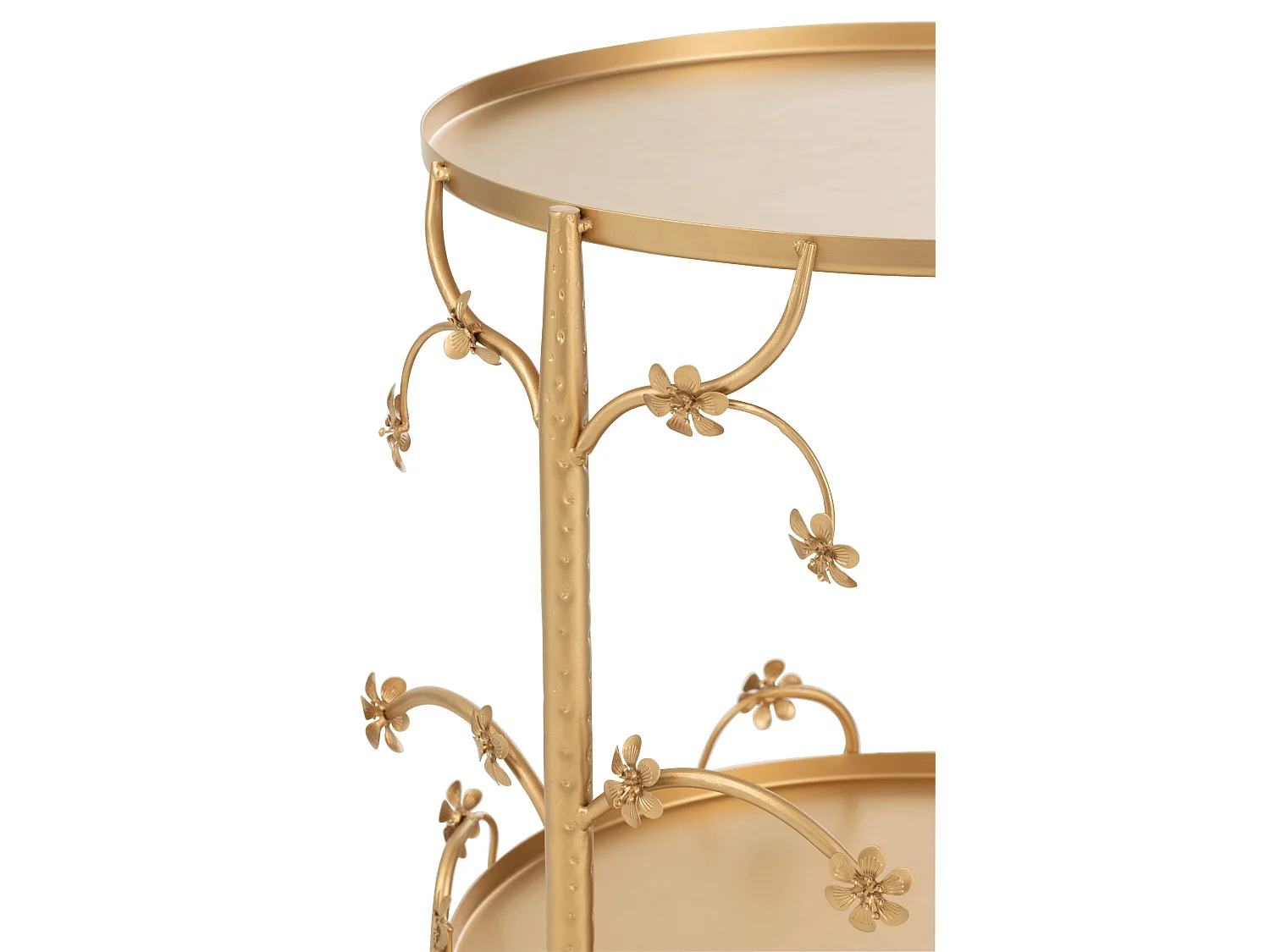 Table d'Appoint en Métal "Curama" 49cm Or