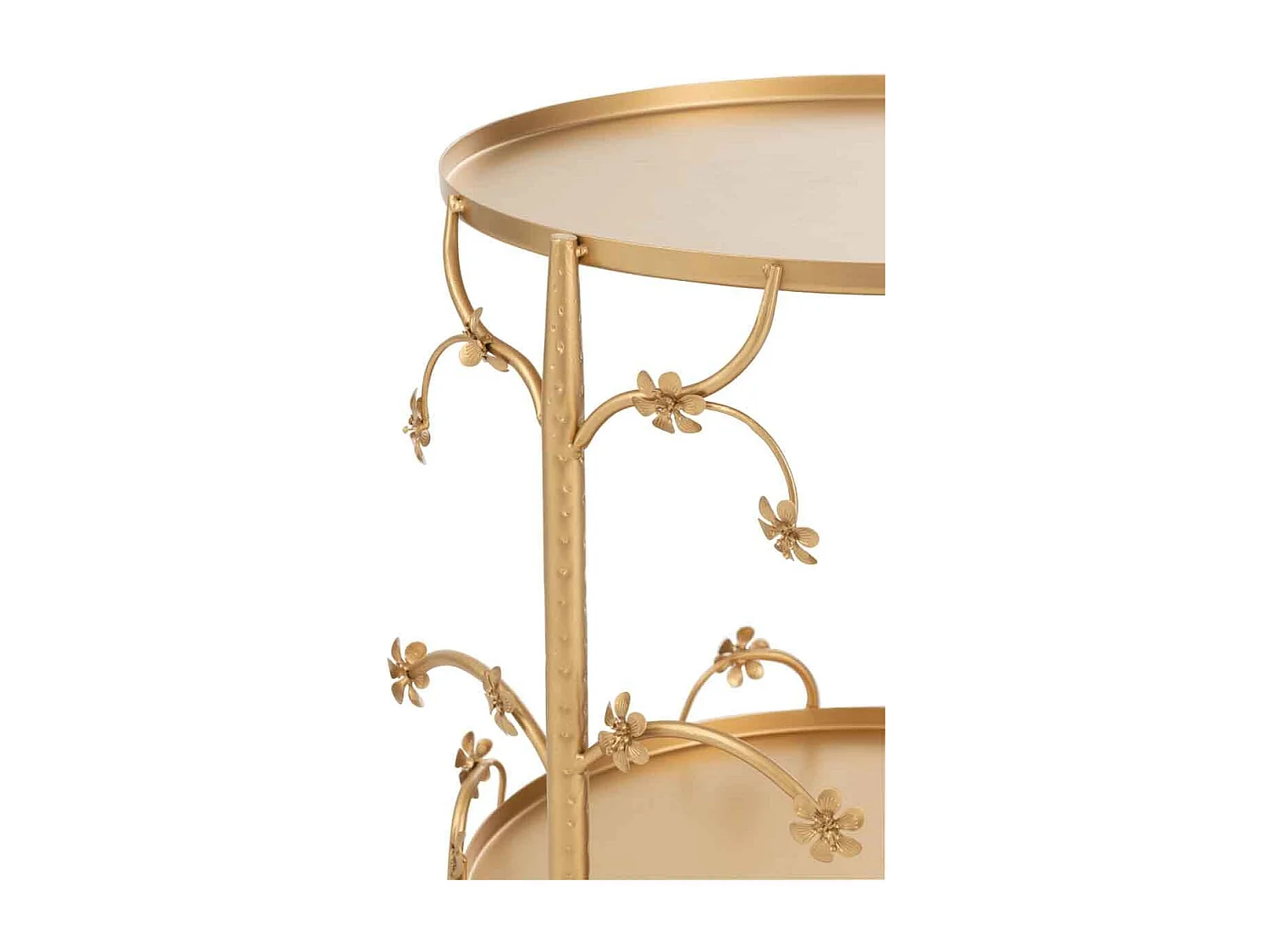 Table d'Appoint en Métal "Curama" 49cm Or