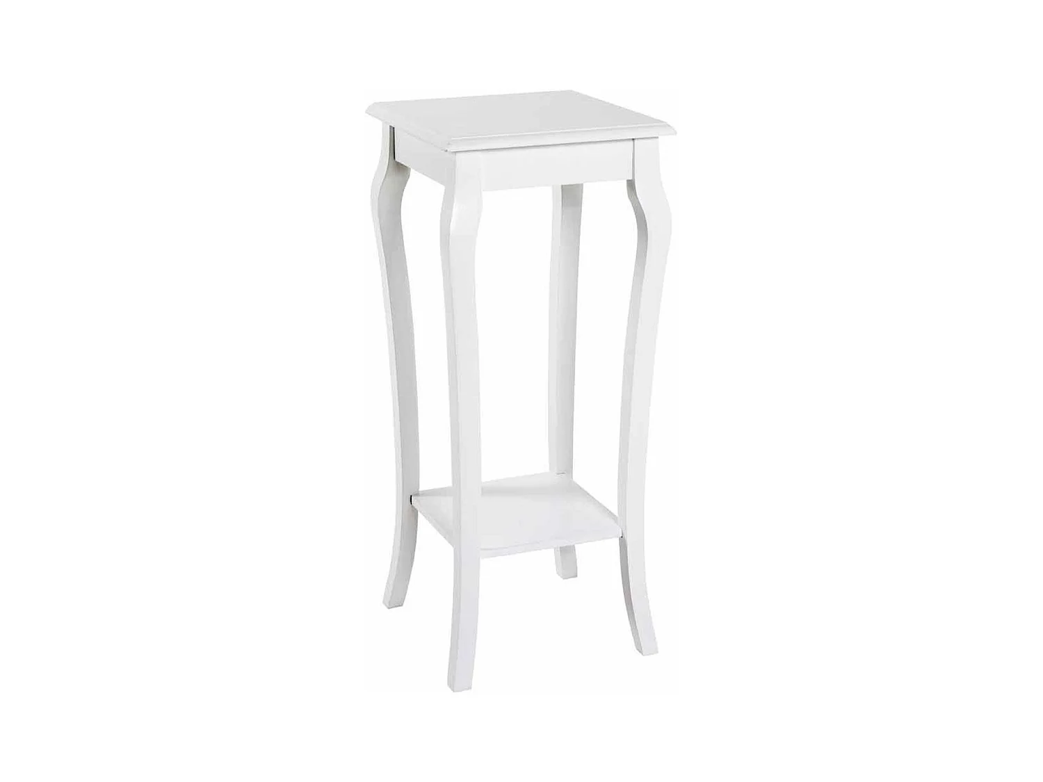 Table d'Appoint Vintage en Bois "Elsa" 71cm Blanc