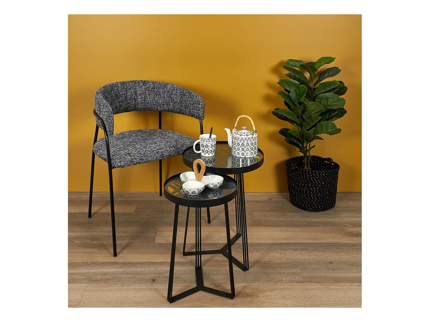 Table Gigogne Wild Noir X2