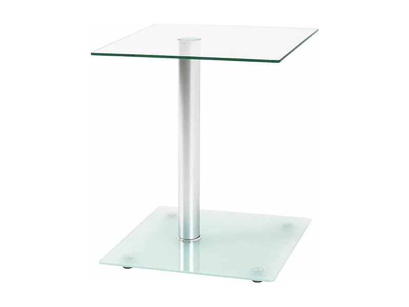 Table d'Appoint en Verre "Nolan" 52cm Transparent
