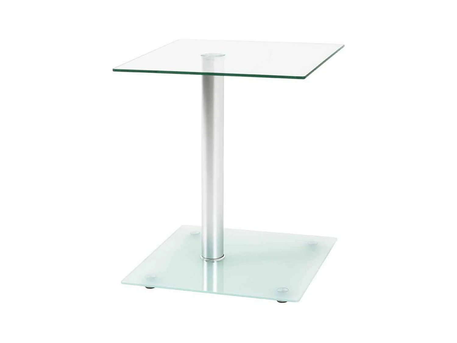Table d'Appoint en Verre "Nolan" 52cm Transparent