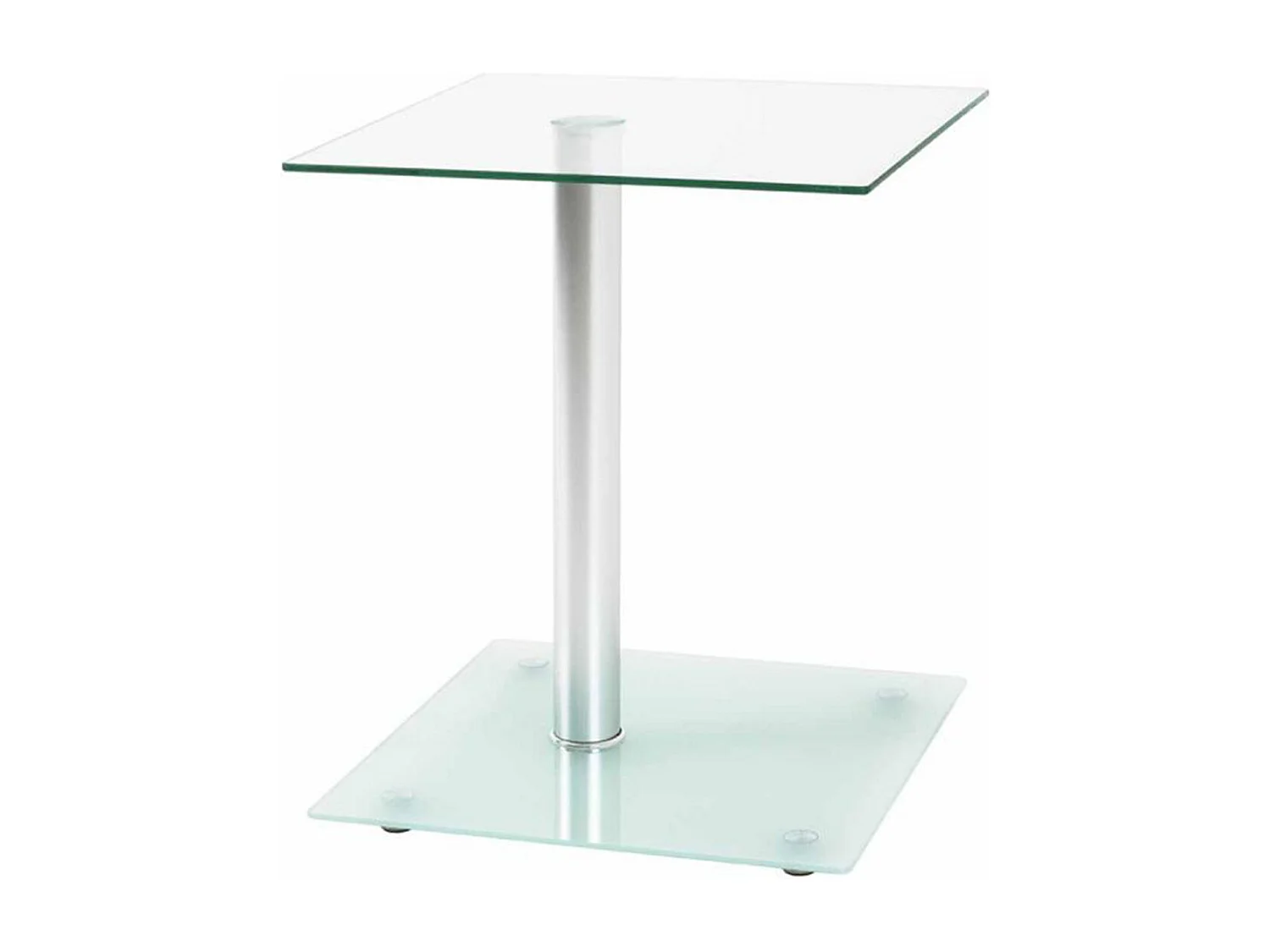Table d'Appoint en Verre "Nolan" 52cm Transparent