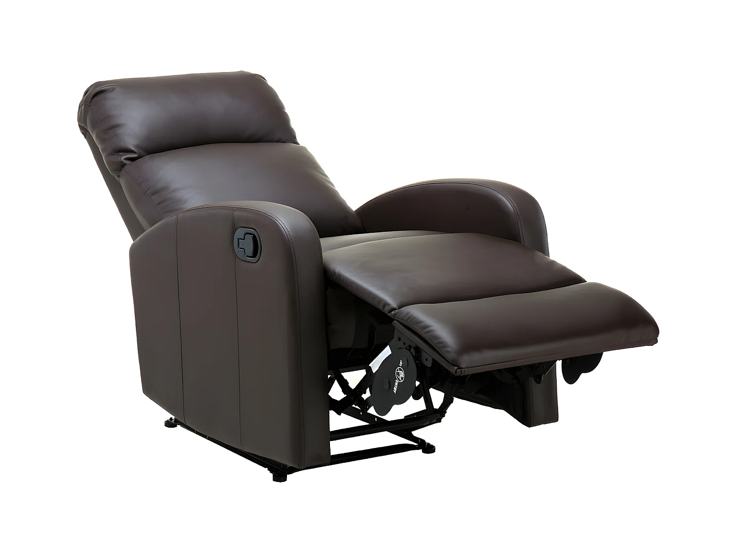 Sillón relax de piel sintética ISAO - Marrón