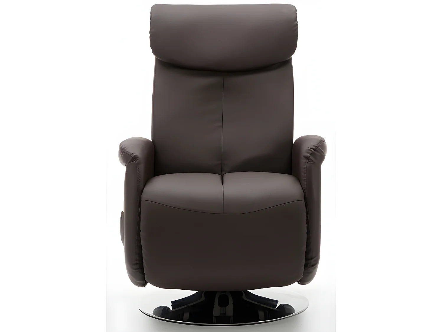 Fauteuil massant KOSTAS en simili - Marron 