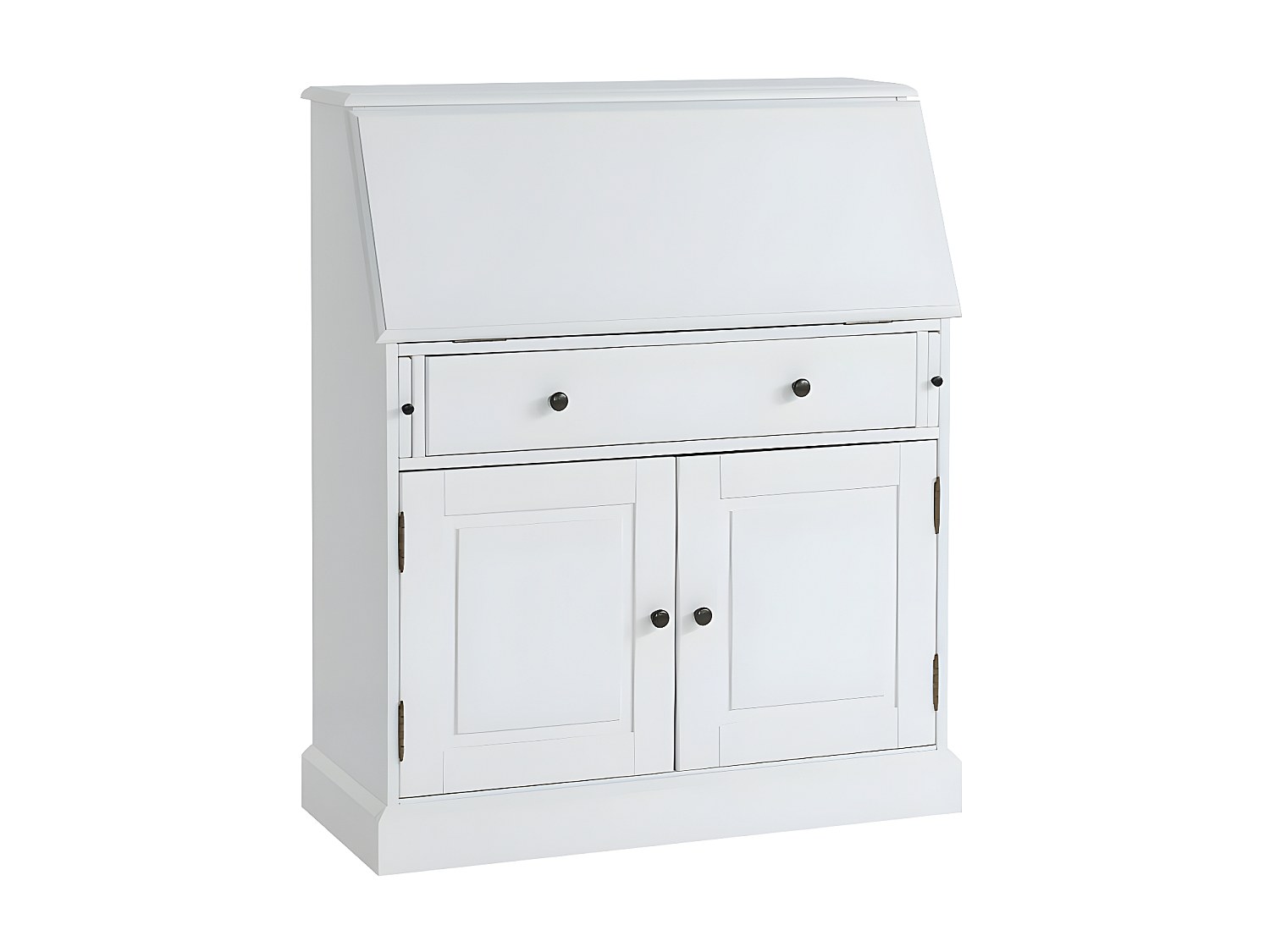 Sekretär - MDF & Kiefernholz - Weiß - CLEORE günstig online kaufen