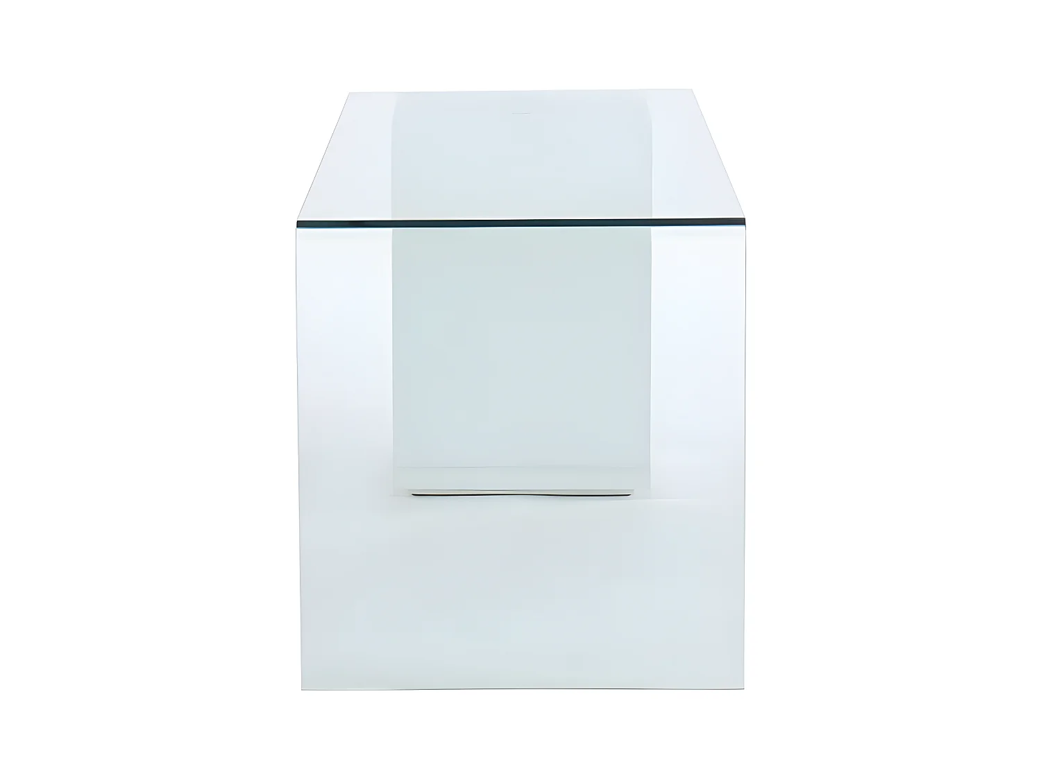 Schreibtisch mit 4 Schubladen - Sicherheitsglas & MDF - MURIEL