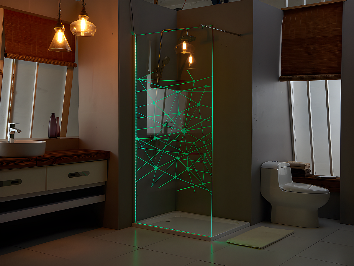 Paroi de douche TECLA avec leds 120 x 200cm