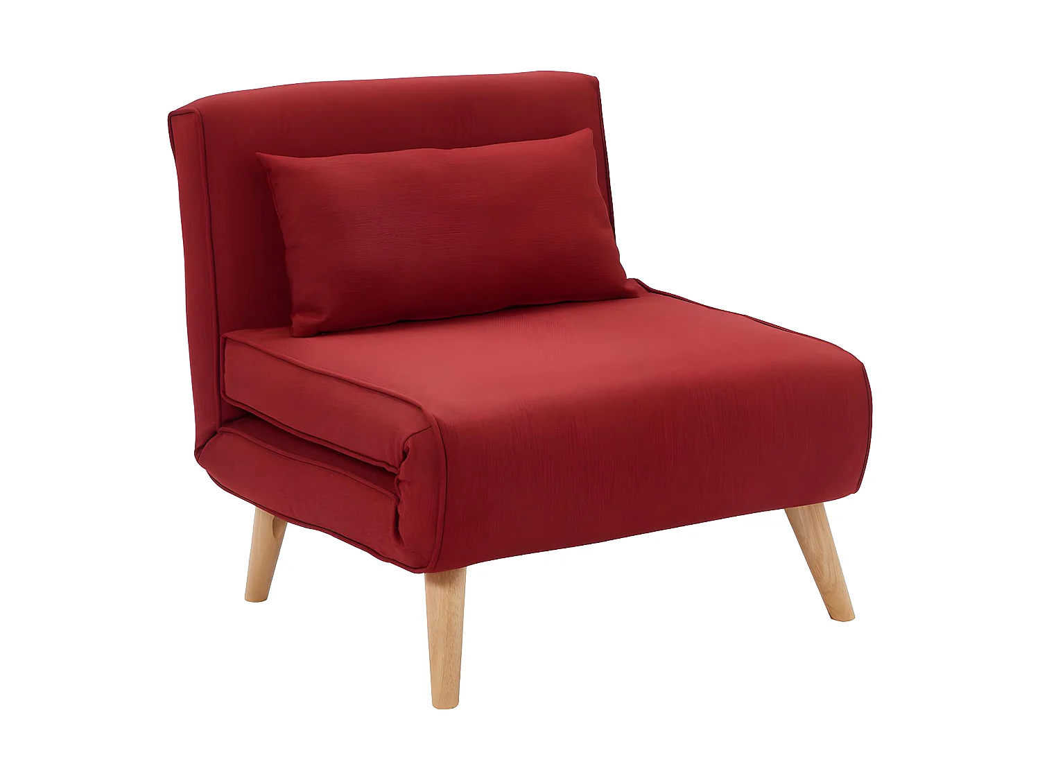 Poltrona letto in tessuto Rosso - POSIO