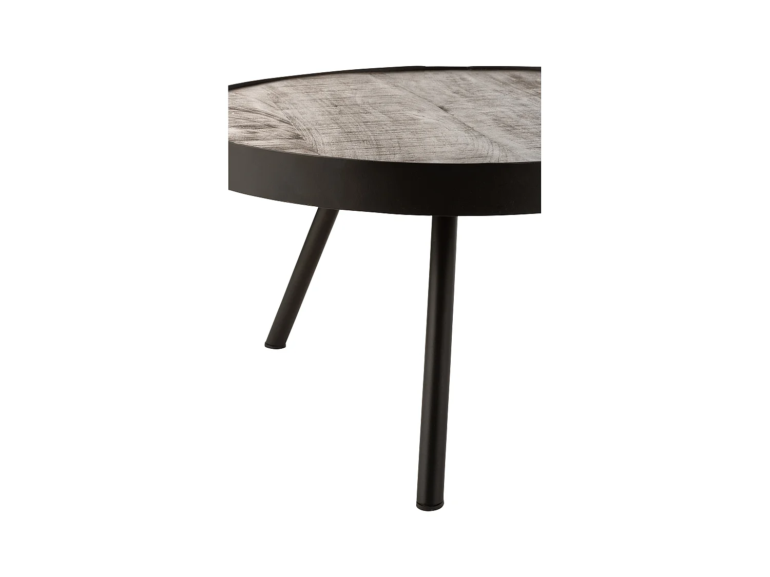 Table d'Appoint Gigogne en Bois "Fien" 60cm Marron