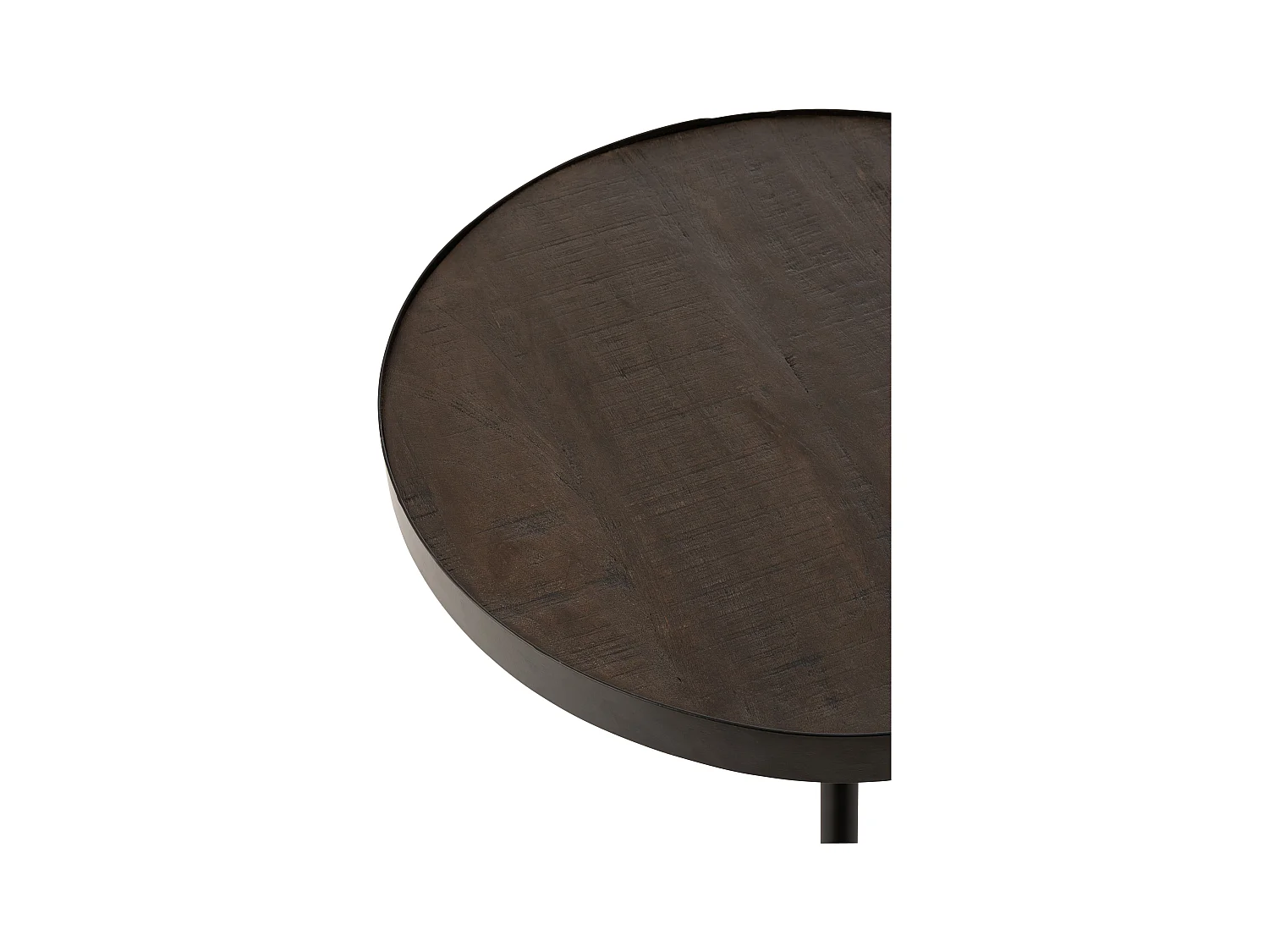 Table d'Appoint Gigogne en Bois "Fien" 60cm Marron