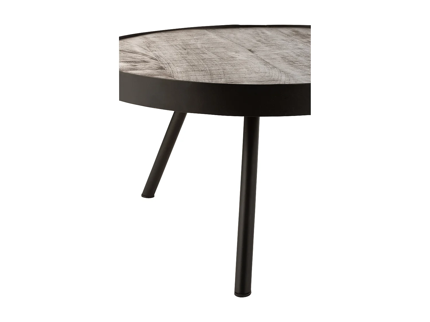 Table d'Appoint Gigogne en Bois "Fien" 60cm Marron