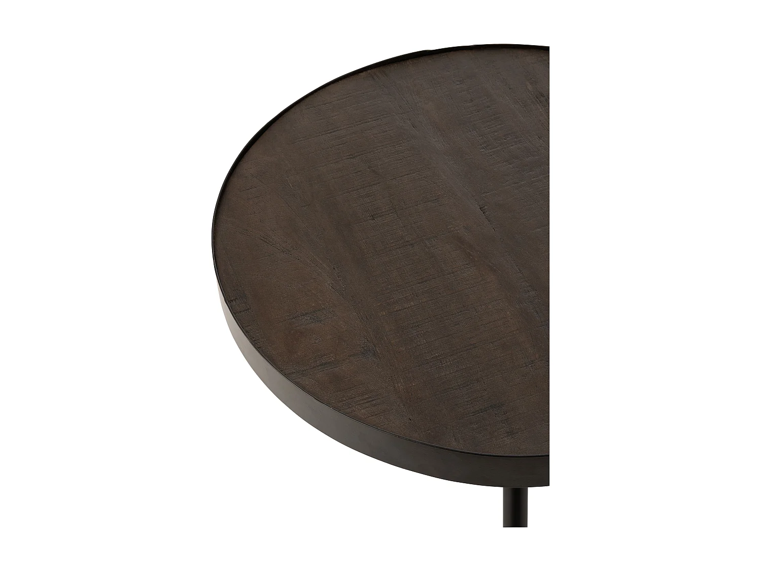 Table d'Appoint Gigogne en Bois "Fien" 60cm Marron