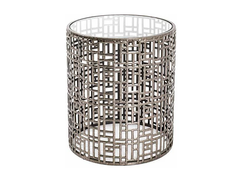 Table d'Appoint Design "Antiqua" 45cm Bronze