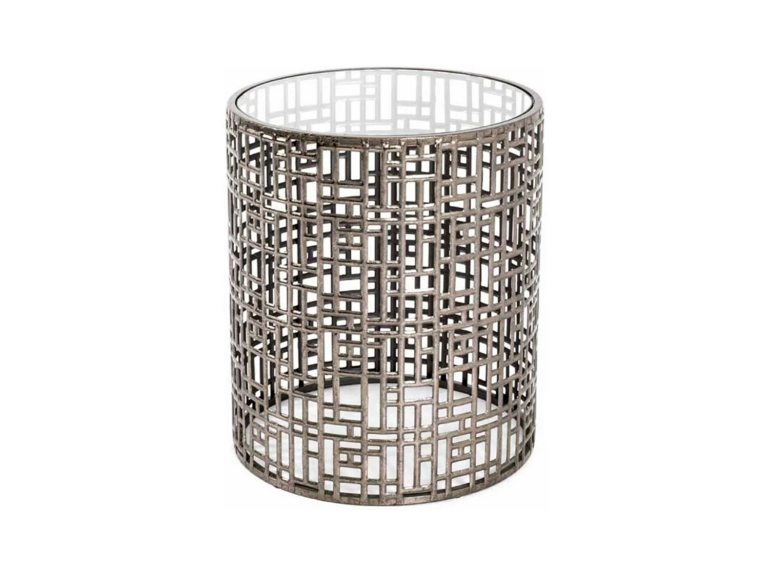 Table d'Appoint Design "Antiqua" 45cm Bronze