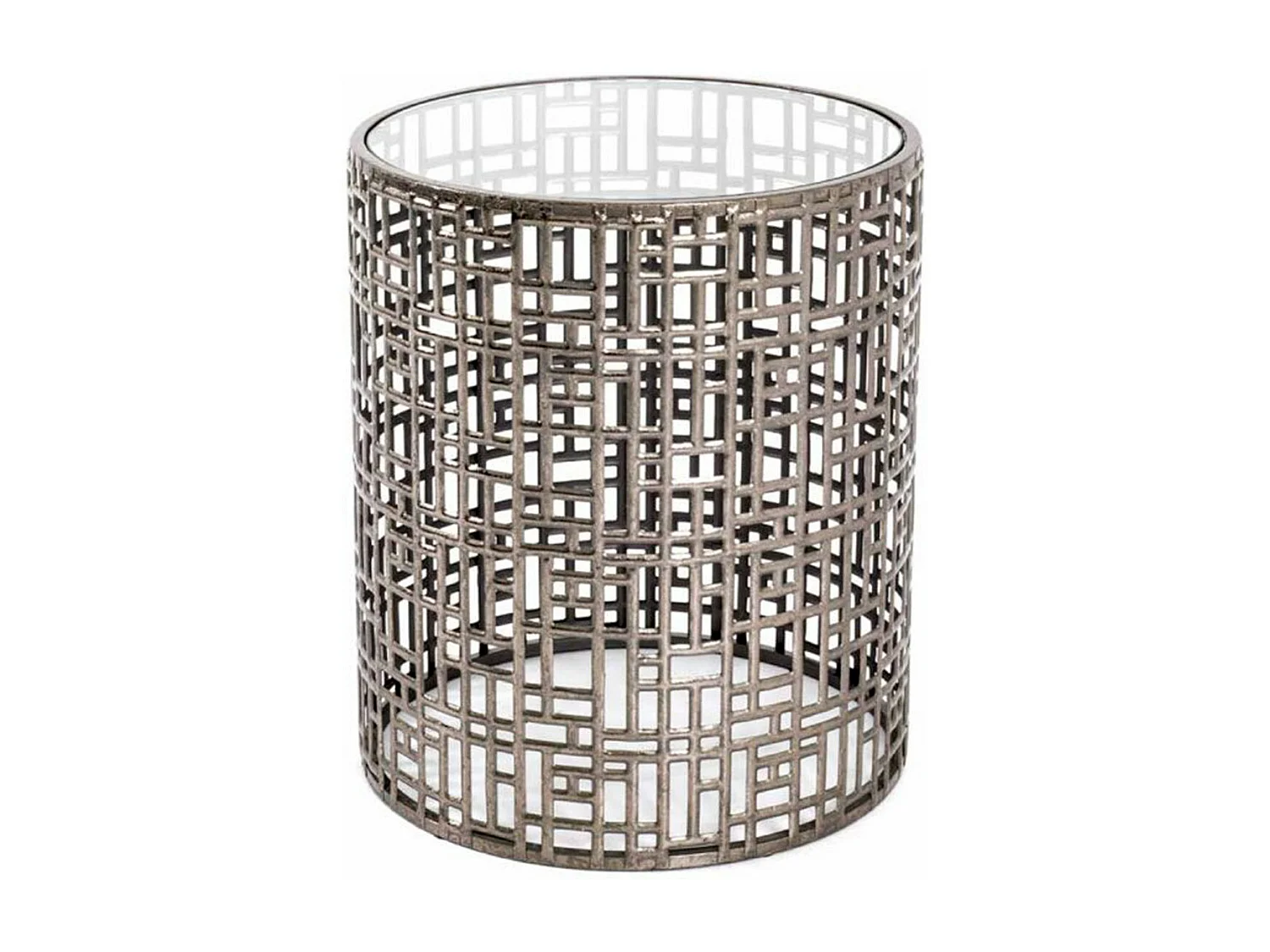 Table d'Appoint Design "Antiqua" 45cm Bronze