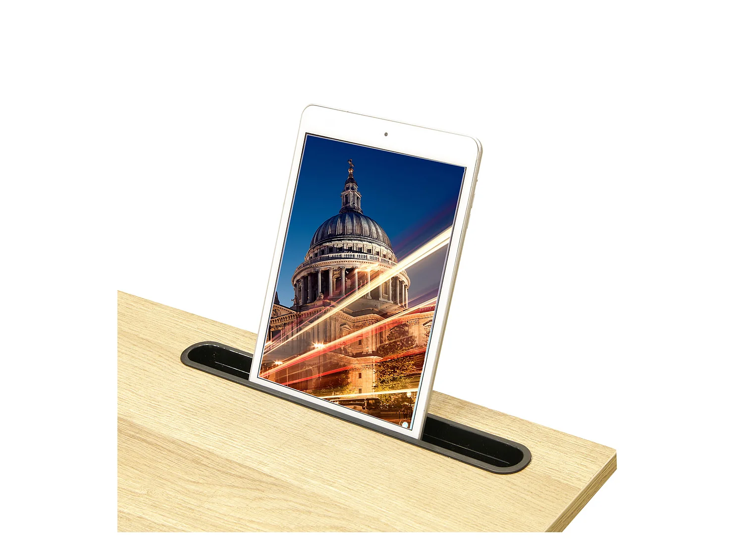 Table D Appoint Support Tablette Marron, Noir