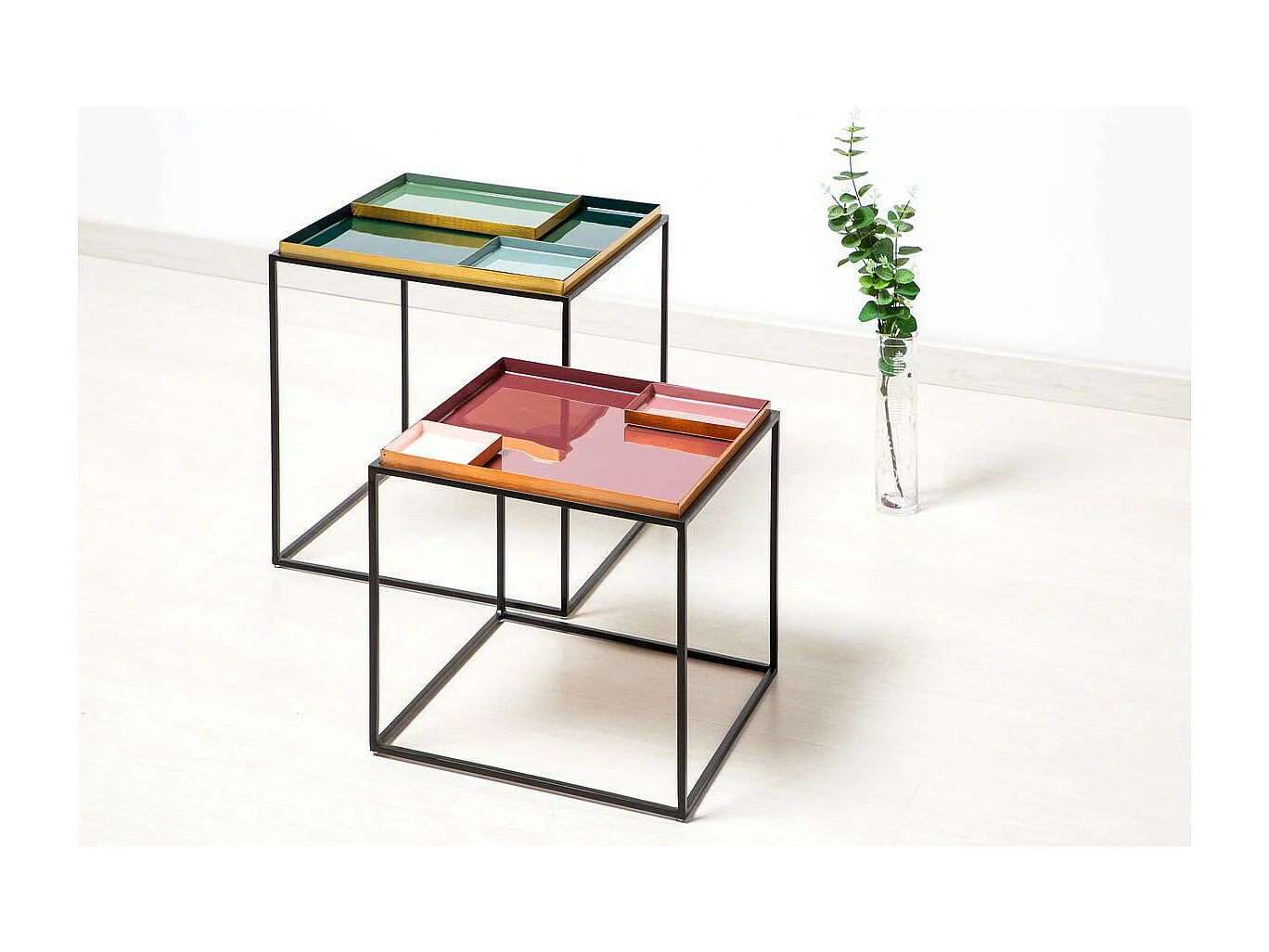 Table d'Appoint Design "Famosa" 40cm Violet