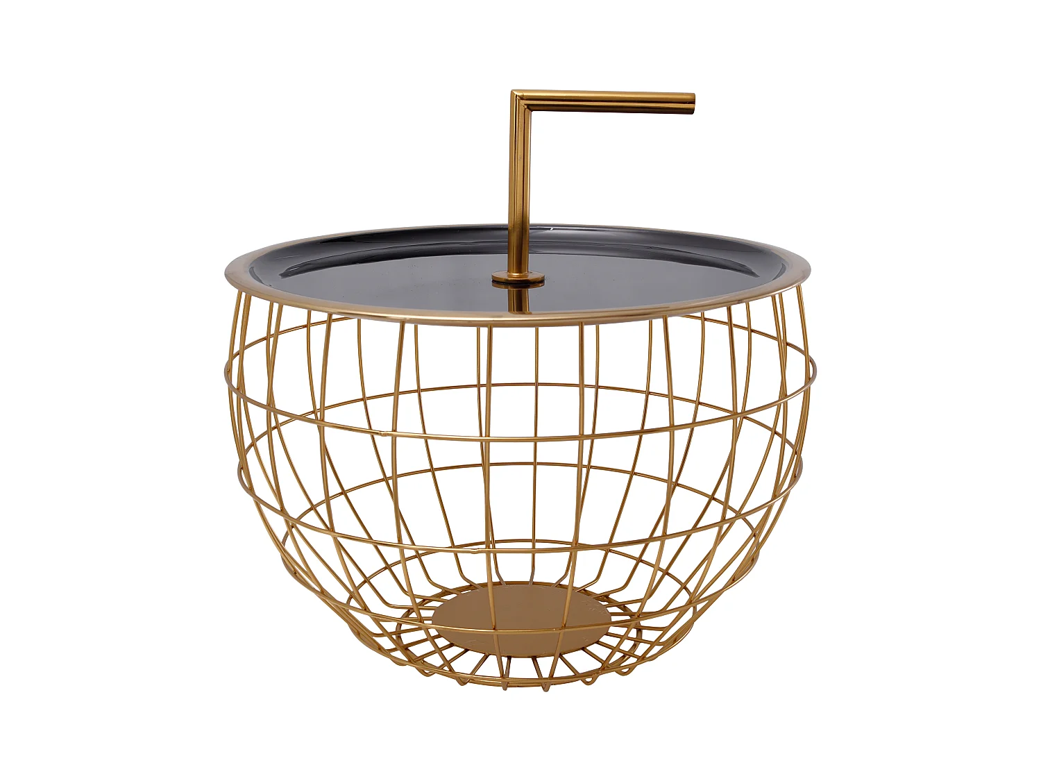 Table d'Appoint Design "Jouy" 42cm Noir