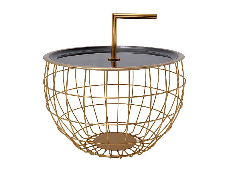 Table d'Appoint Design "Jouy" 42cm Noir