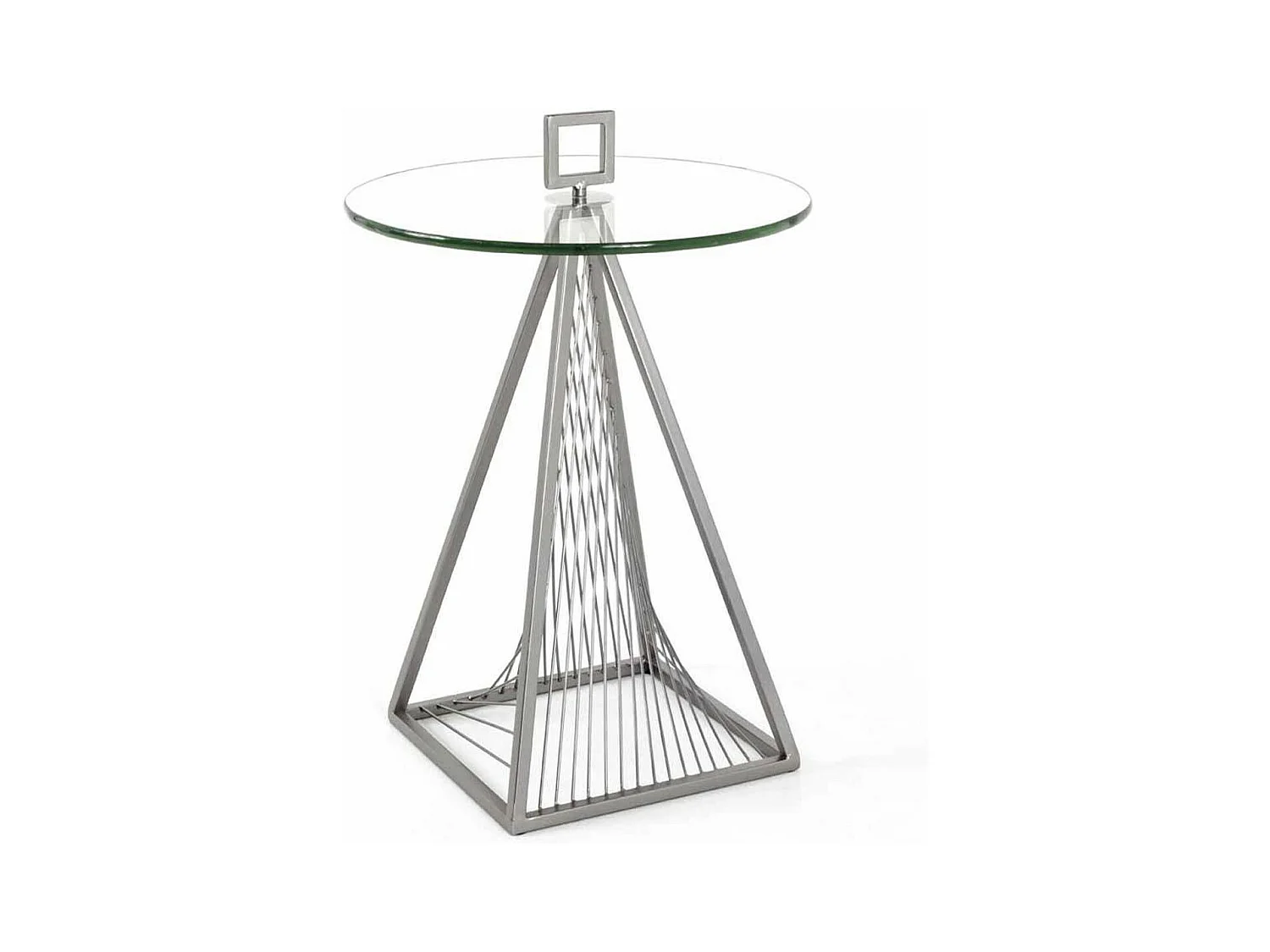 Table d'Appoint Design Ronde "Vnik" 57cm Gris