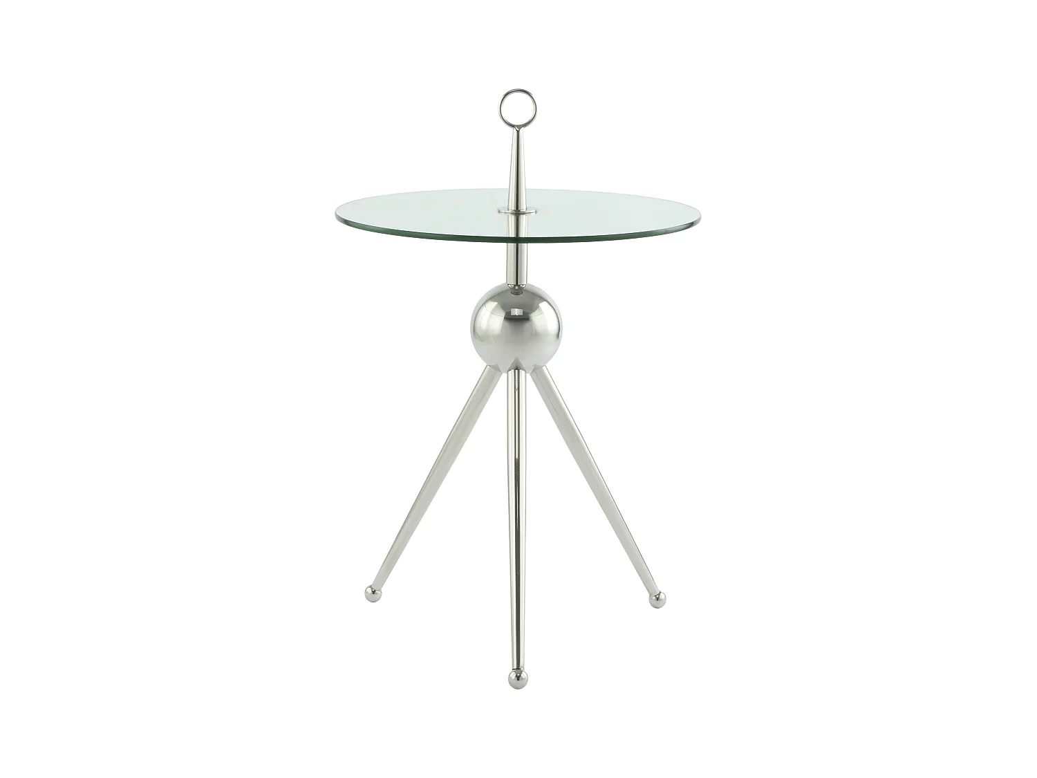 Table d'Appoint Design "Rodriga" 53cm Argent