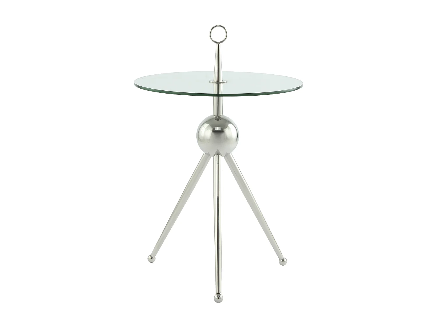 Table d'Appoint Design "Rodriga" 53cm Argent
