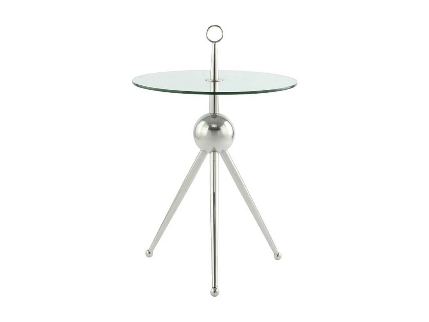 Table d'Appoint Design "Rodriga" 53cm Argent