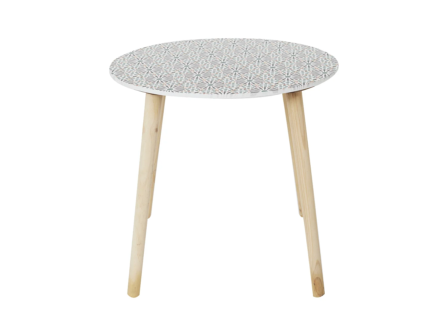 Table Gigogne Patio X2 Rouge, Blanc, Noir