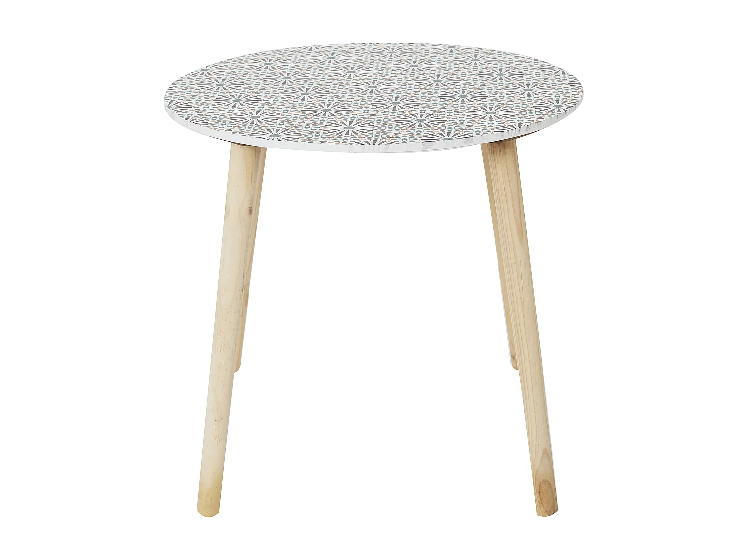 Table Gigogne Patio X2 Rouge, Blanc, Noir