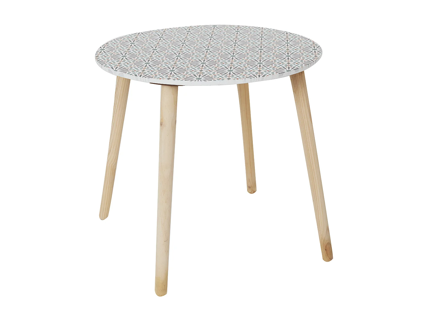 Table Gigogne Patio X2 Rouge, Blanc, Noir