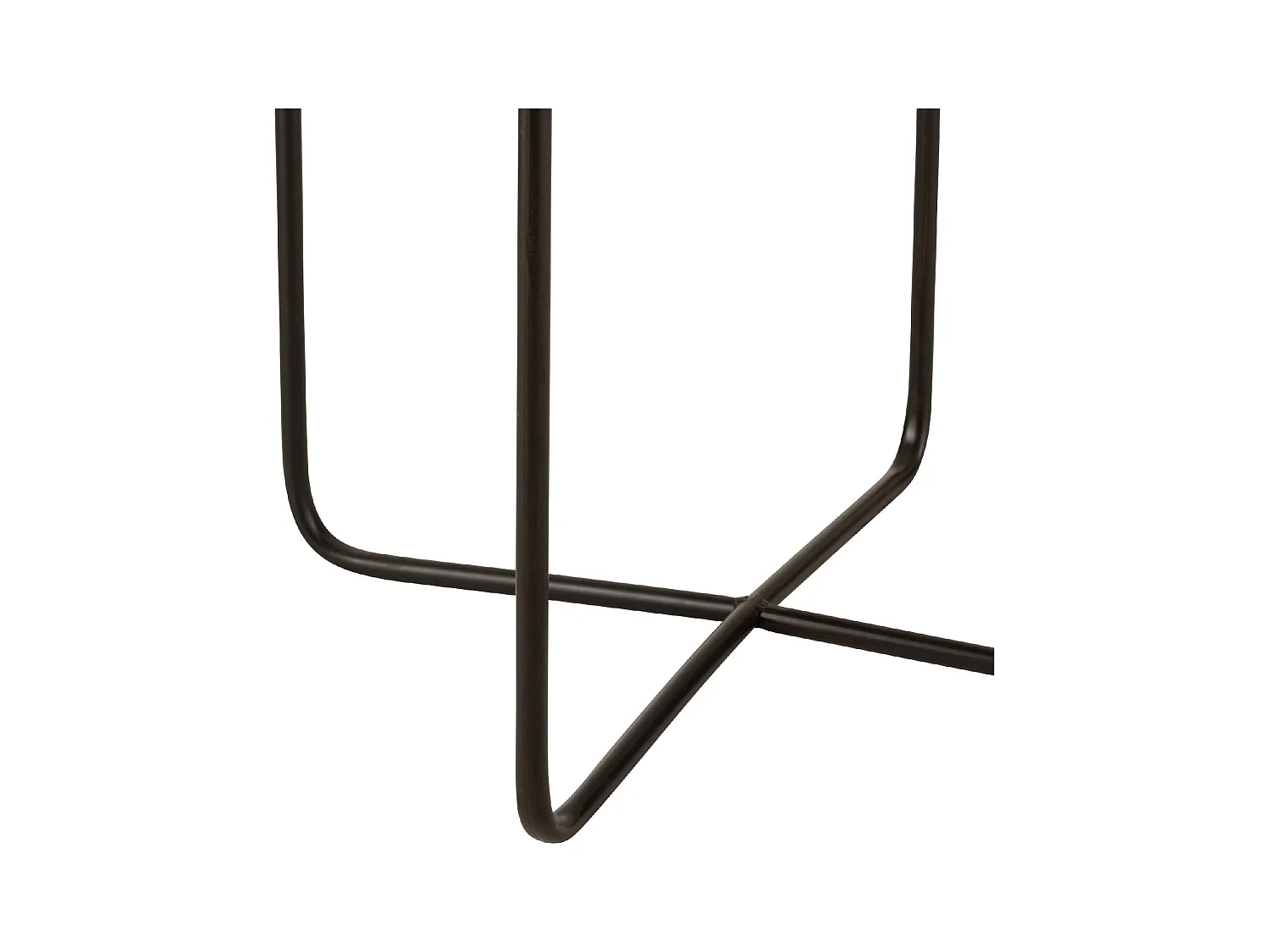 Table d'Appoint Design en Métal "Elsie" 50cm Noir