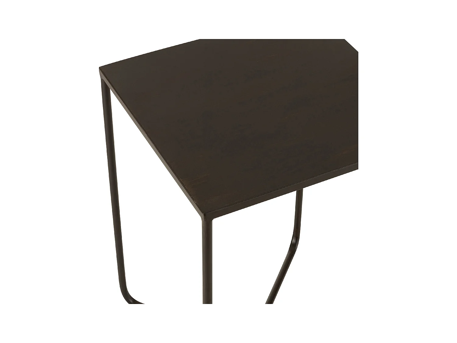 Table d'Appoint Design en Métal "Elsie" 50cm Noir