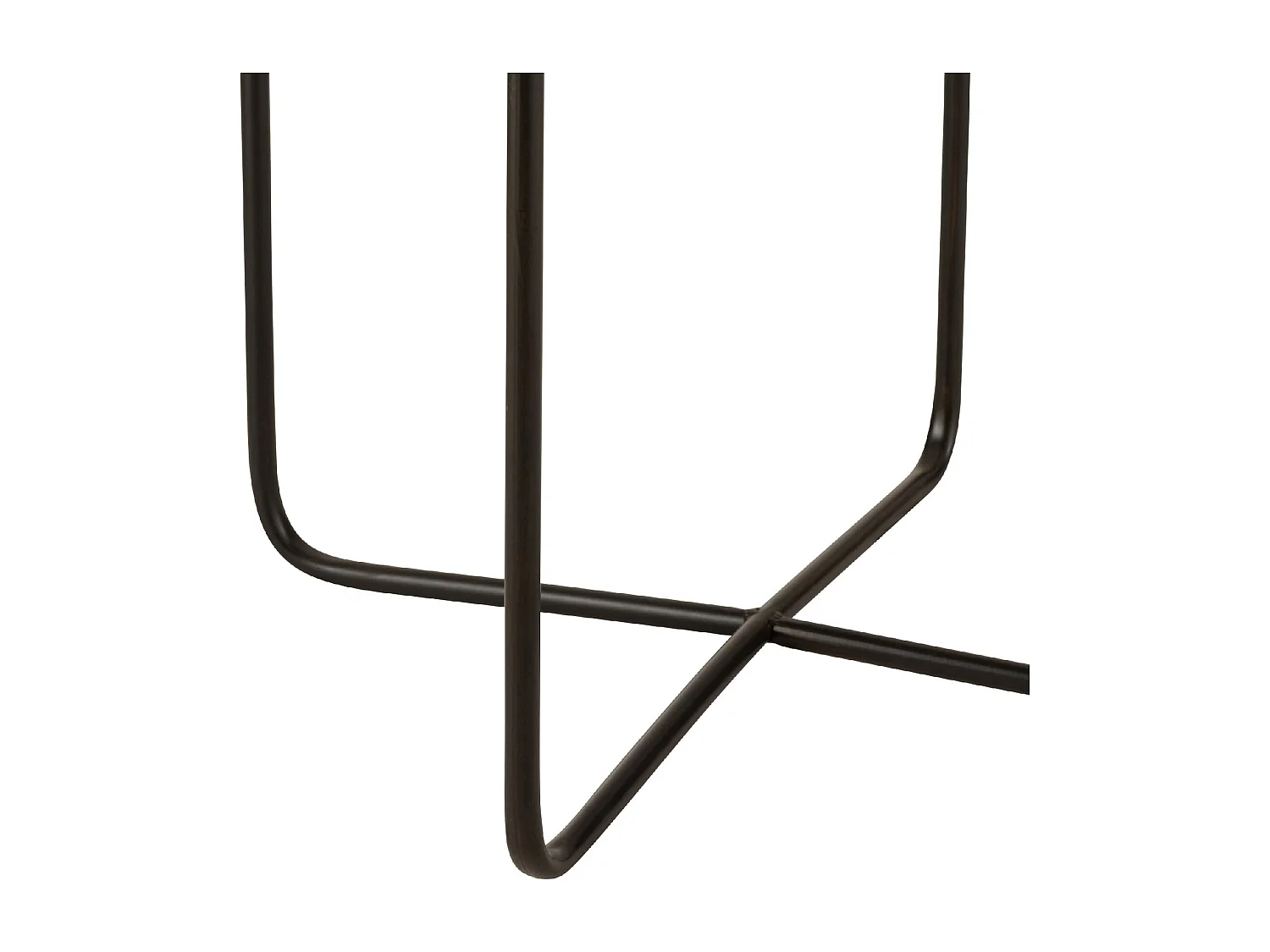 Table d'Appoint Design en Métal "Elsie" 50cm Noir