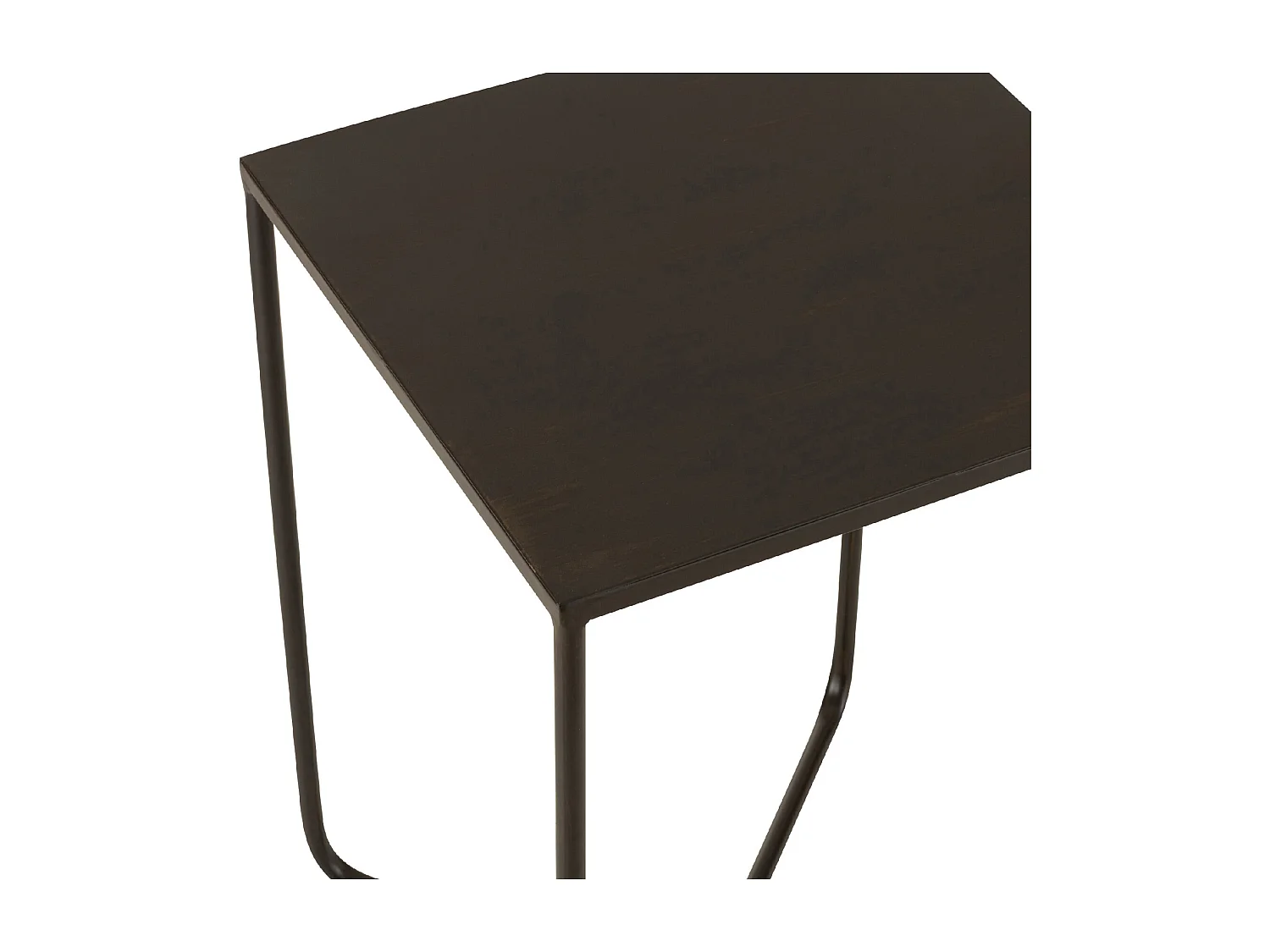 Table d'Appoint Design en Métal "Elsie" 50cm Noir