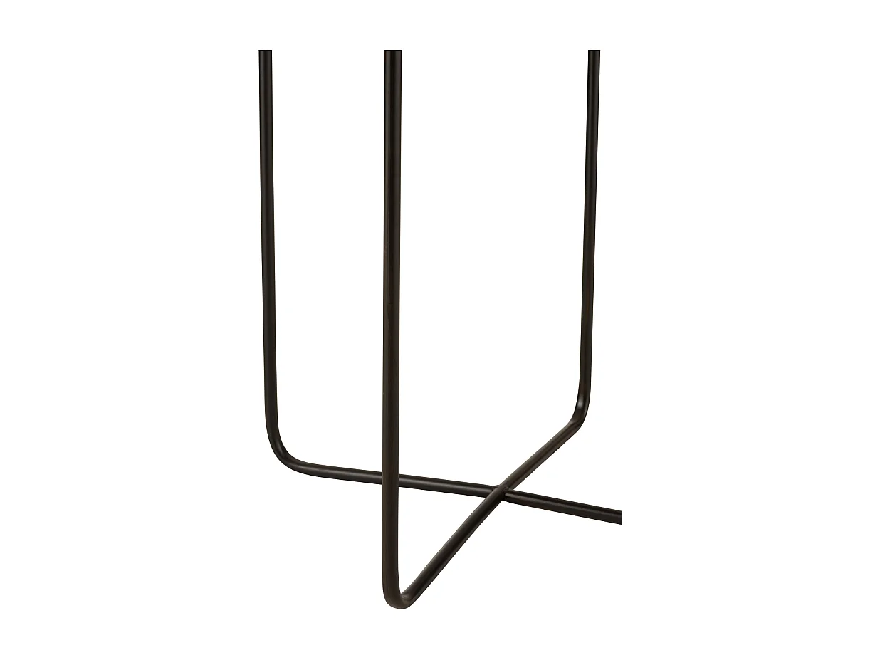 Table d'Appoint Design en Métal "Elsie" 50cm Noir