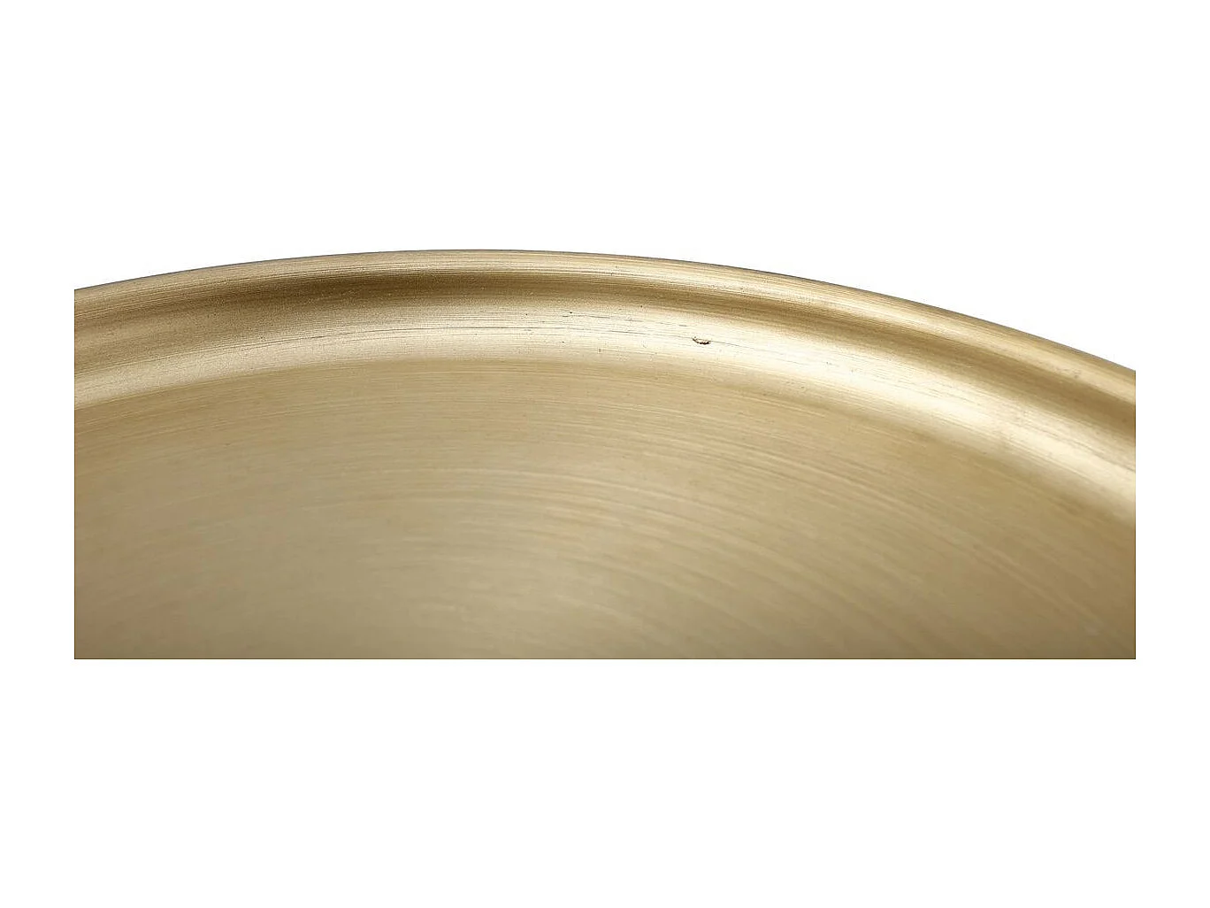 Table d'Appoint Design "Clays" 46cm Vieux Rose & Or